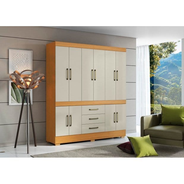 Mônaco 10 Portas Aramóveis guarda-roupa grande para quarto.