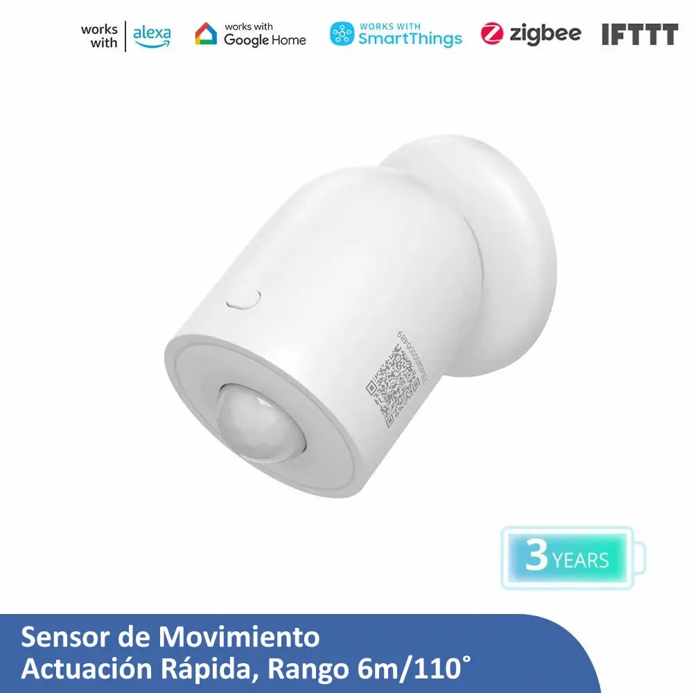 Sonoff SNZB-03P instalado em uma parede de uma residência inteligente monitorando a movimentação do ambiente.