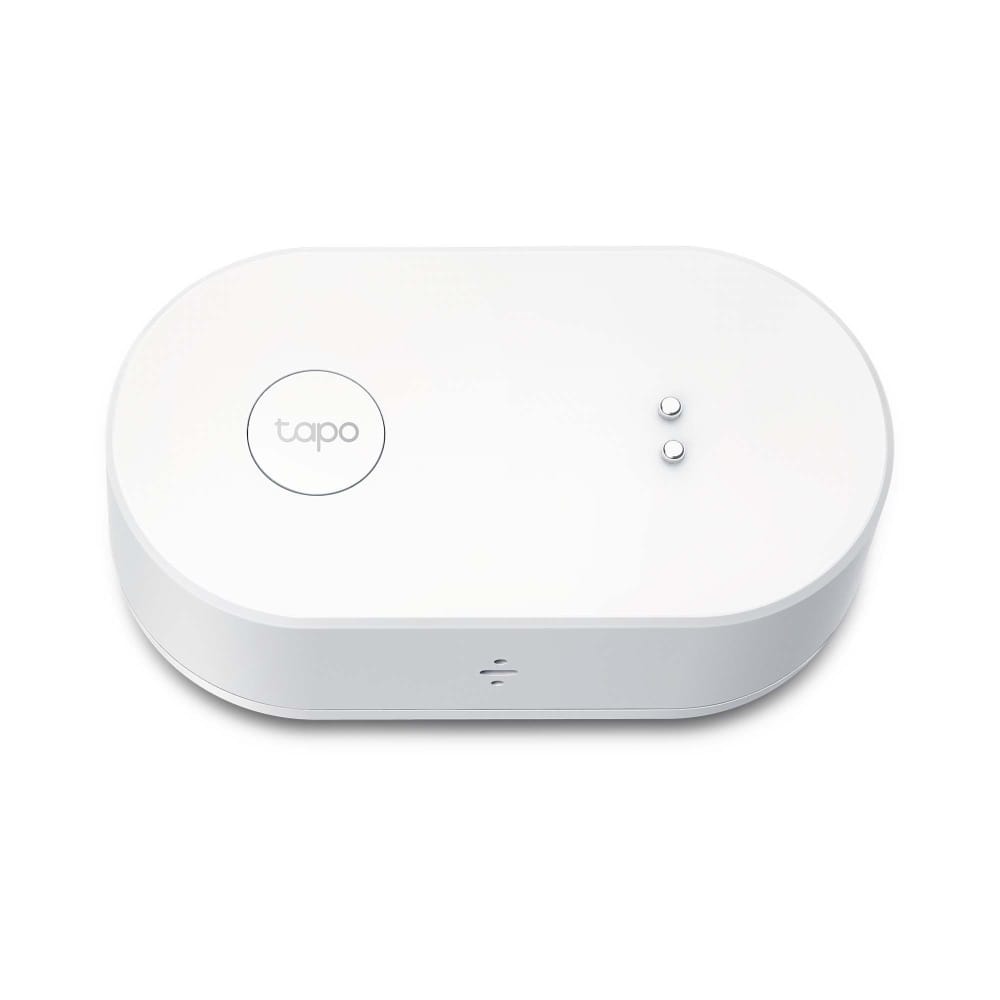 TP-Link Tapo T300 sensor inteligente de vazamento de água para segurança residencial e automação inteligente.