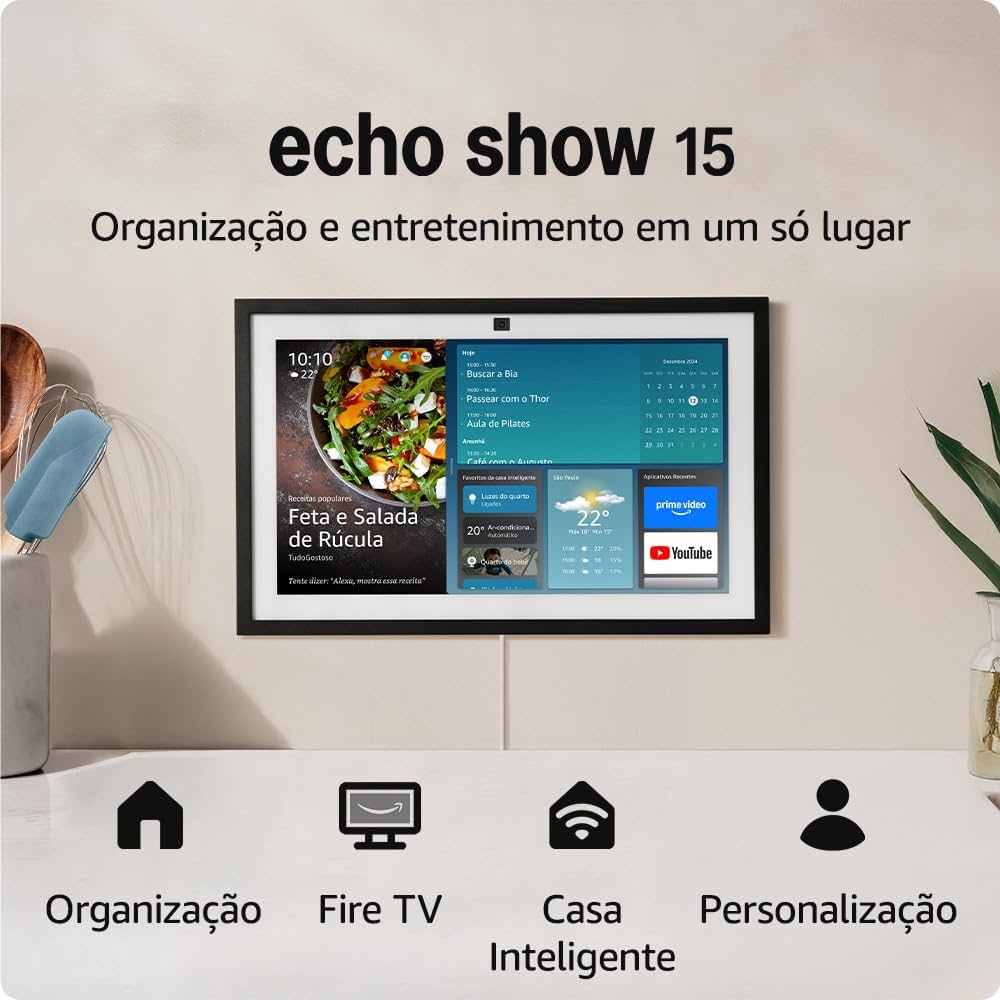 Echo Show 15 (2ª Geração) A Melhor Alexa de 2026