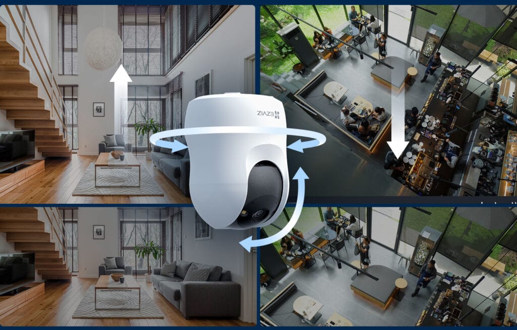 EZVIZ C6N câmera Wi-Fi interna Full HD com rotação 360 graus.