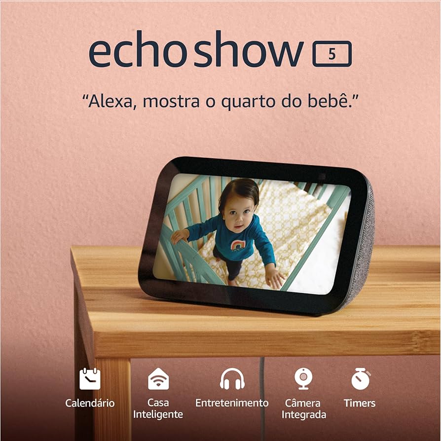 Echo Show 5 (3ª Geração) Melhor Alexa para Quarto