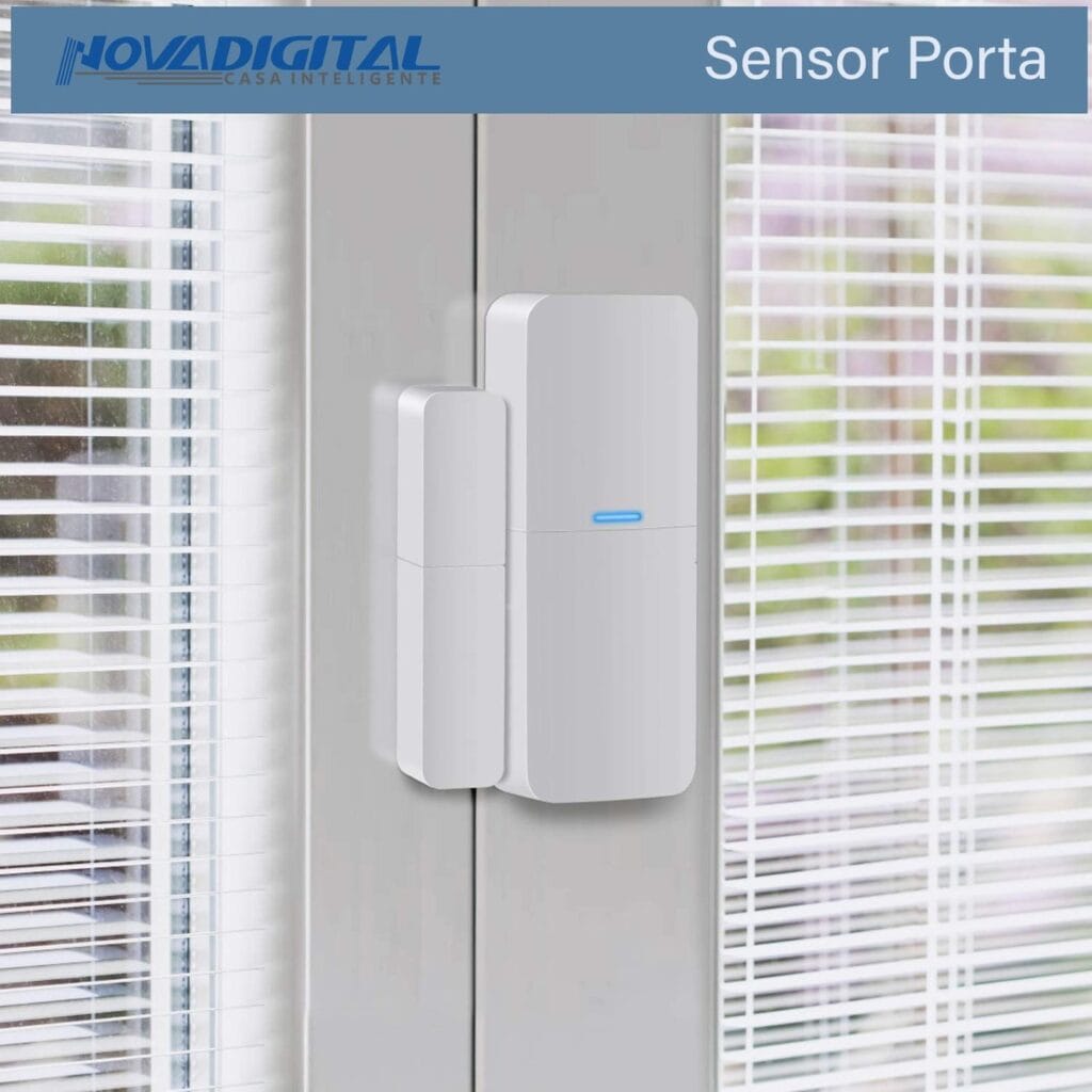 Novadigital Door Sensor sensor inteligente de porta e janela Zigbee para segurança residencial e automação.