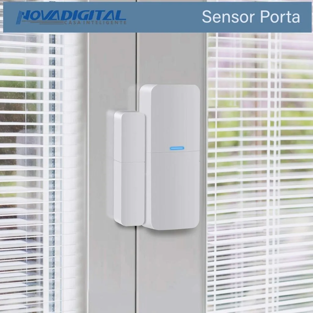 Novadigital Door Sensor sensor inteligente de porta e janela Zigbee para segurança residencial e automação.