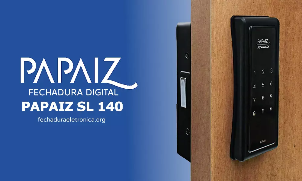 Papaiz SL140 melhor fechadura inteligente com biometria.