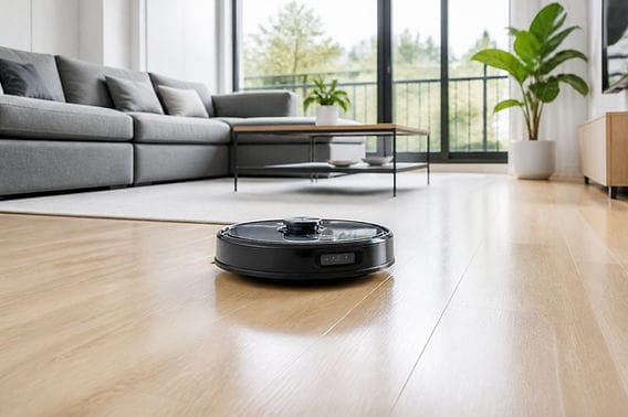 Roborock Q5 Pro+ robô aspirador inteligente com navegação LiDAR e estação autoesvaziável.