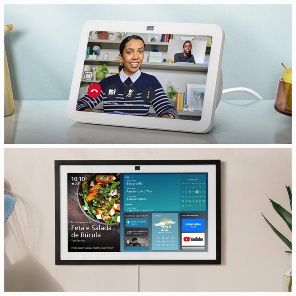 Echo Show 15 (2ª Geração) vs Echo Show 8 (3ª Geração): comparação entre smart displays com Alexa