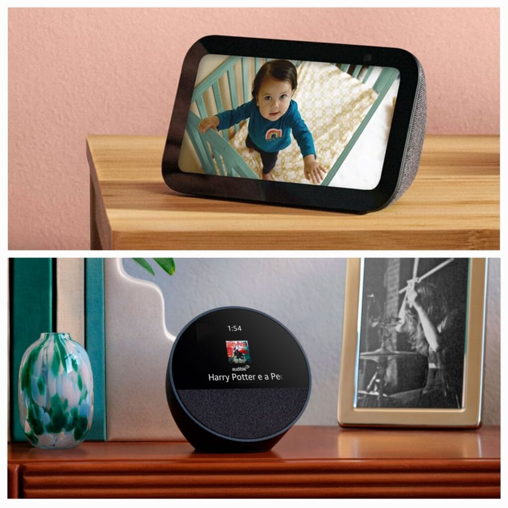 Echo Show 5 (3ª Geração) vs Echo Spot (2024): comparação entre smart displays com Alexa