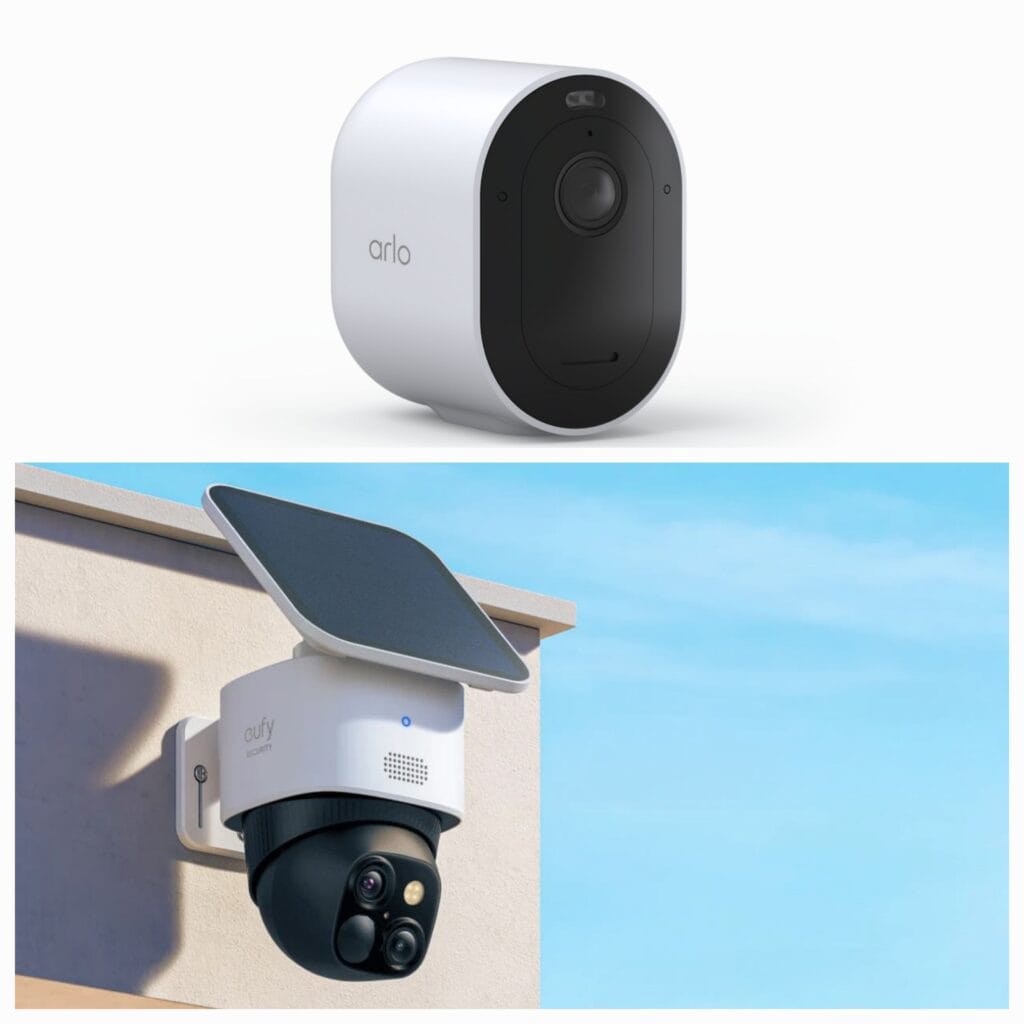 Arlo Pro 5S 2K vs Eufy SoloCam S340: comparação entre câmeras de segurança inteligentes