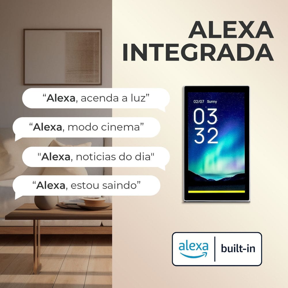 Ekaza Minipad painel central inteligente Wi-Fi Zigbee 3.0 para automação residencial