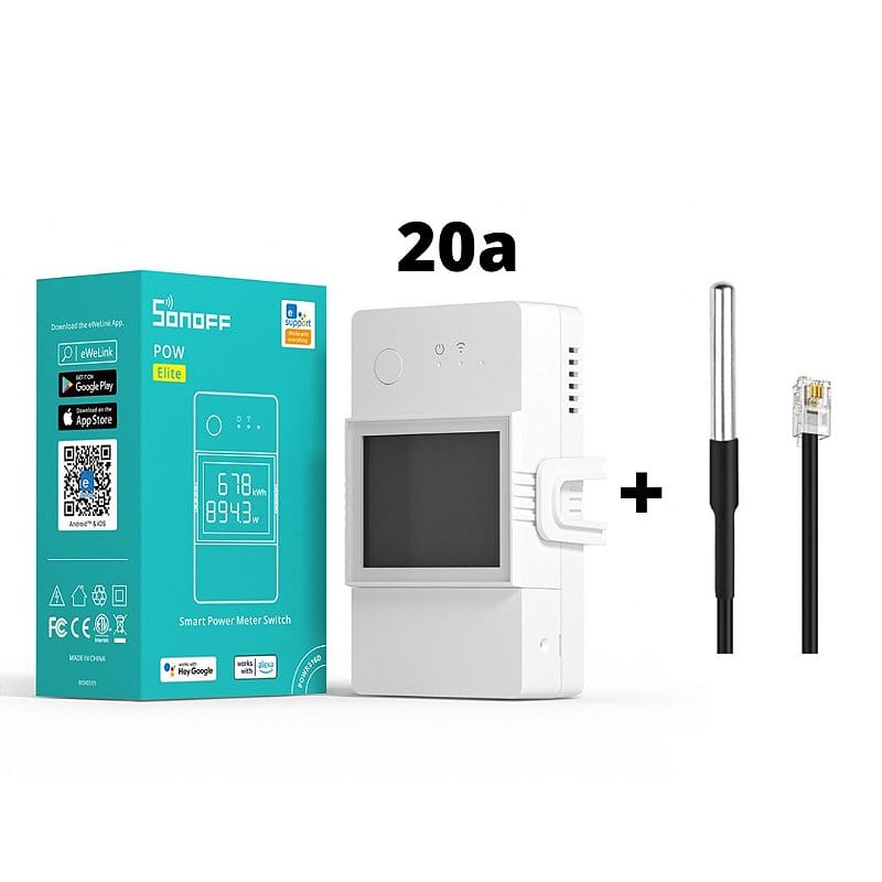 Sonoff TH20 Elite 20A em aplicação de automação e monitoramento de temperatura e umidade