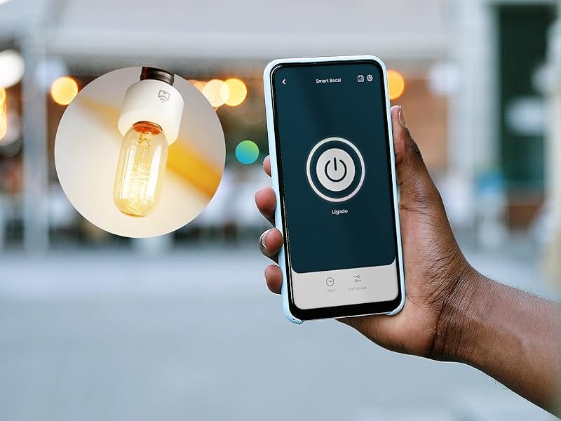 Smart Bocal Wi-Fi Positivo Casa Inteligente em uso real