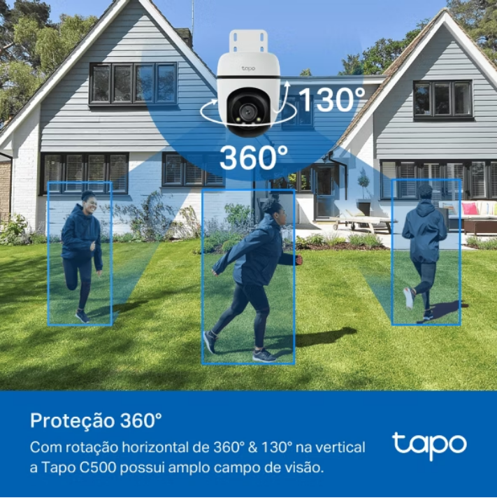 Detalhes da câmera de segurança TP-Link Tapo C500 Full HD 1080p com visão noturna para áreas externas